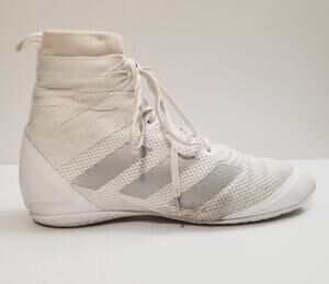 Size 7.5 Adidas Speedex 18 Men's Boxing Shoes Boxing Boots White Silver FZ5309